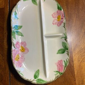 Franciscan Desert Rose 3 Part Relish Platter